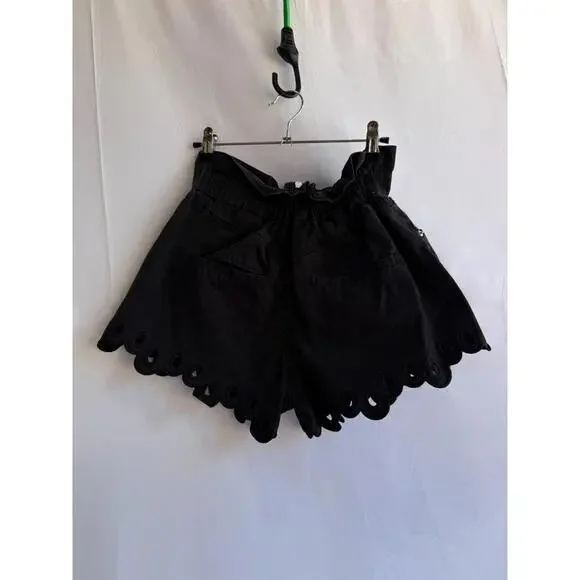Sea New York Black Lee Embroidered Shorts Size 0